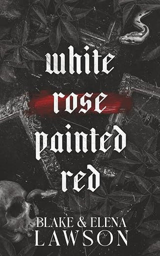 White Rose Painted Red