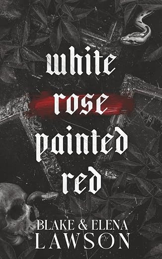 White Rose Painted Red