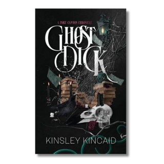 Book cover of 'Ghost Dick' by Kinsley Kincaid with dark tones and spooky elements.