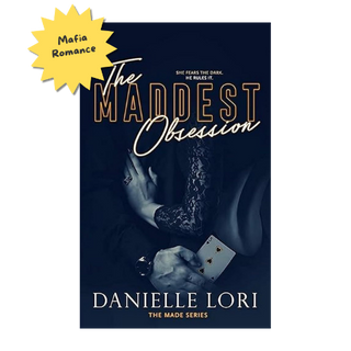Book cover of 'The Maddest Obsession' by Danielle Lori with a dark theme and playing card imagery.